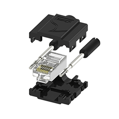 GigE Horizontal Assemblable DIY Connector Plug Kit