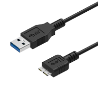 Ultra-Slim, USB 3 Micro B Cable, 1m