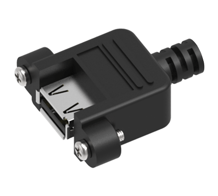USB 2.0 Type-A Panel Mount – USB-A port for enclosures and panel mounting