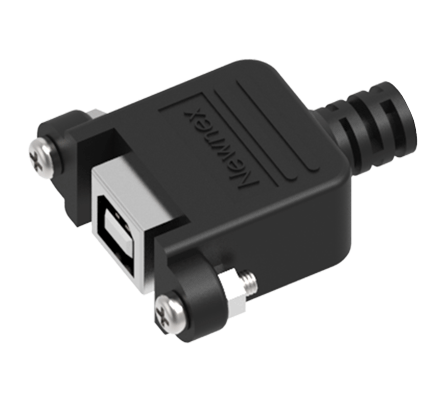 USB 2.0 Type-B Panel Mount – USB-B port for panel-mount installation
